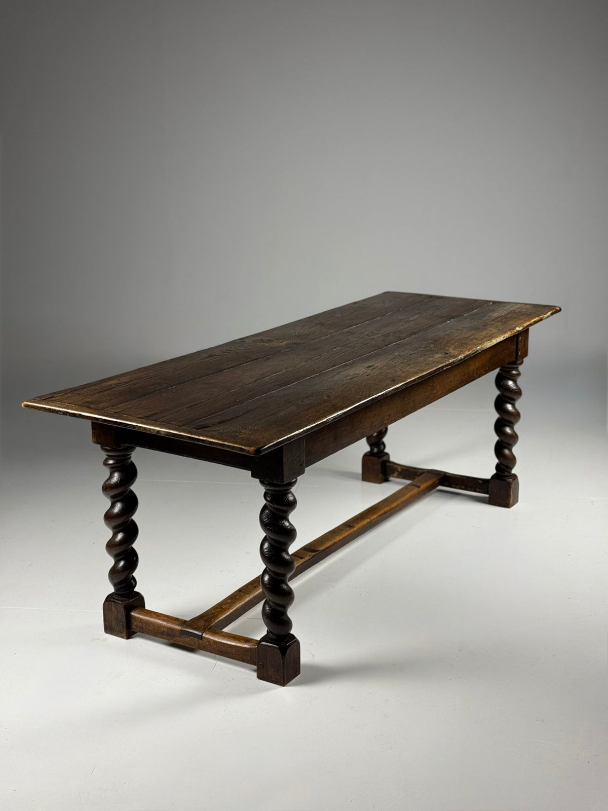 English Oak Dining Table with Turned Legs, c. 1800, photo 8