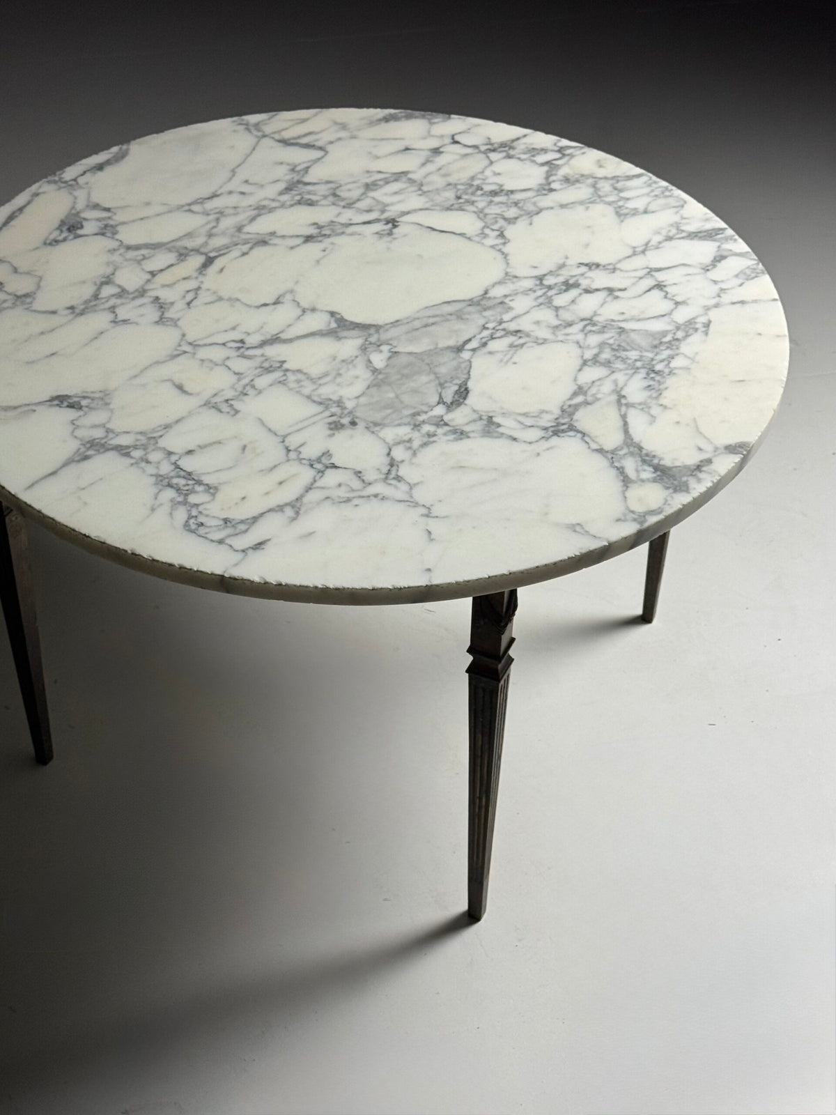 Vintage Italian White Marble Top Coffee Table, Belgium, photo 20