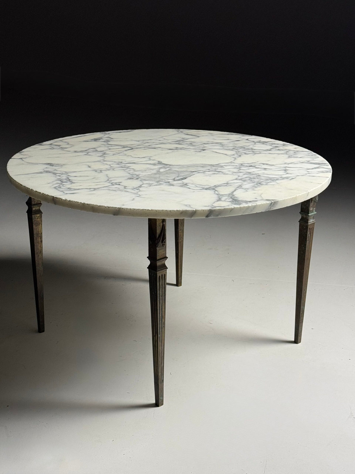 Vintage Italian White Marble Top Coffee Table, Belgium, photo 1