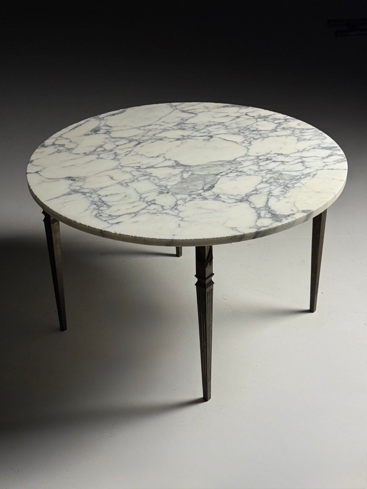 Vintage Italian White Marble Top Coffee Table, Belgium, photo 3