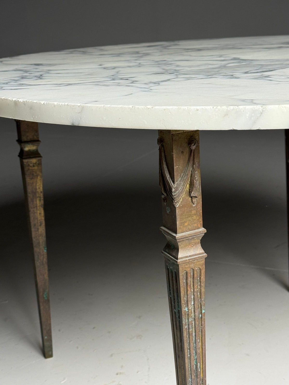 Vintage Italian White Marble Top Coffee Table, Belgium, photo 2