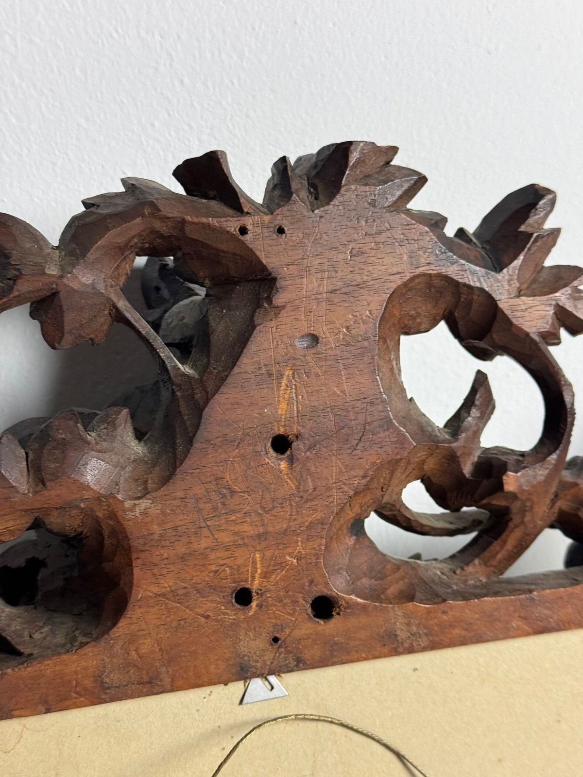 Hand Carved Black Forest Mirror, Germany c. 1900, photo 5