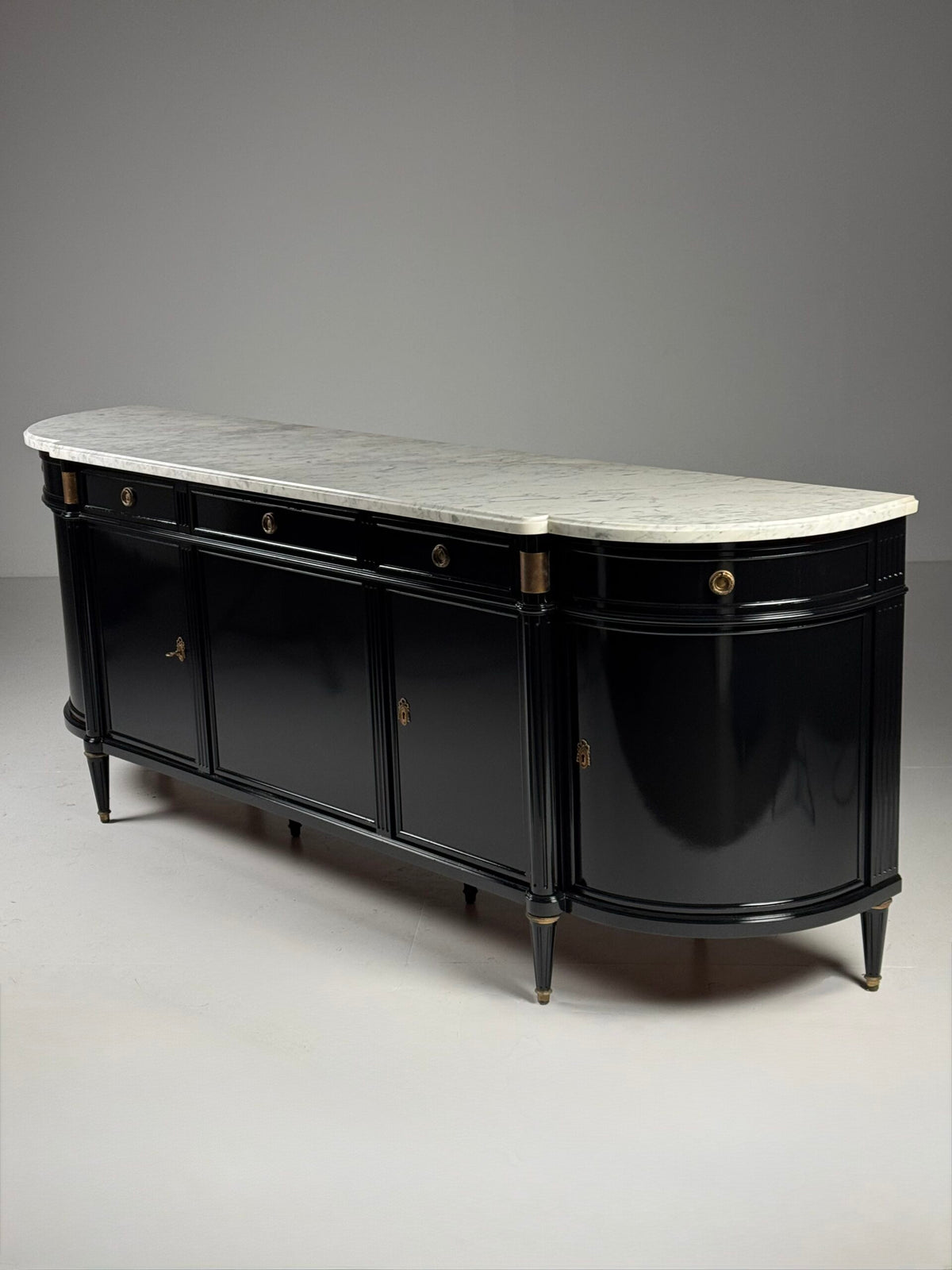 Black Louis XVI Style Sideboard, France, c. 1950, photo 34