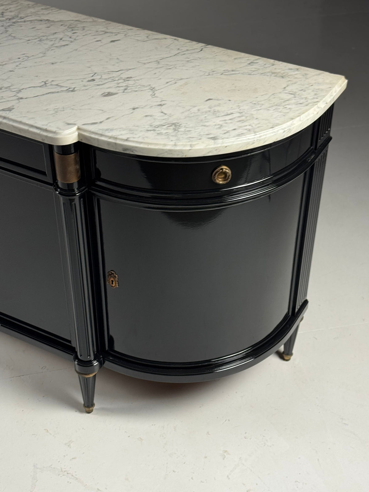 Black Louis XVI Style Sideboard, France, c. 1950, photo 32