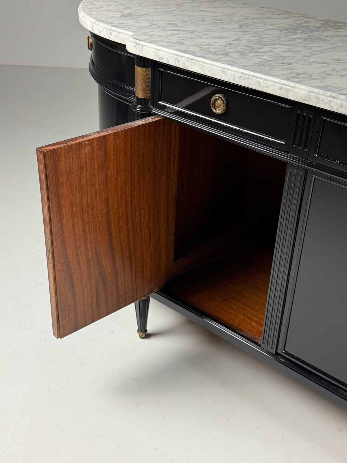 Black Louis XVI Style Sideboard, France, c. 1950, photo 9