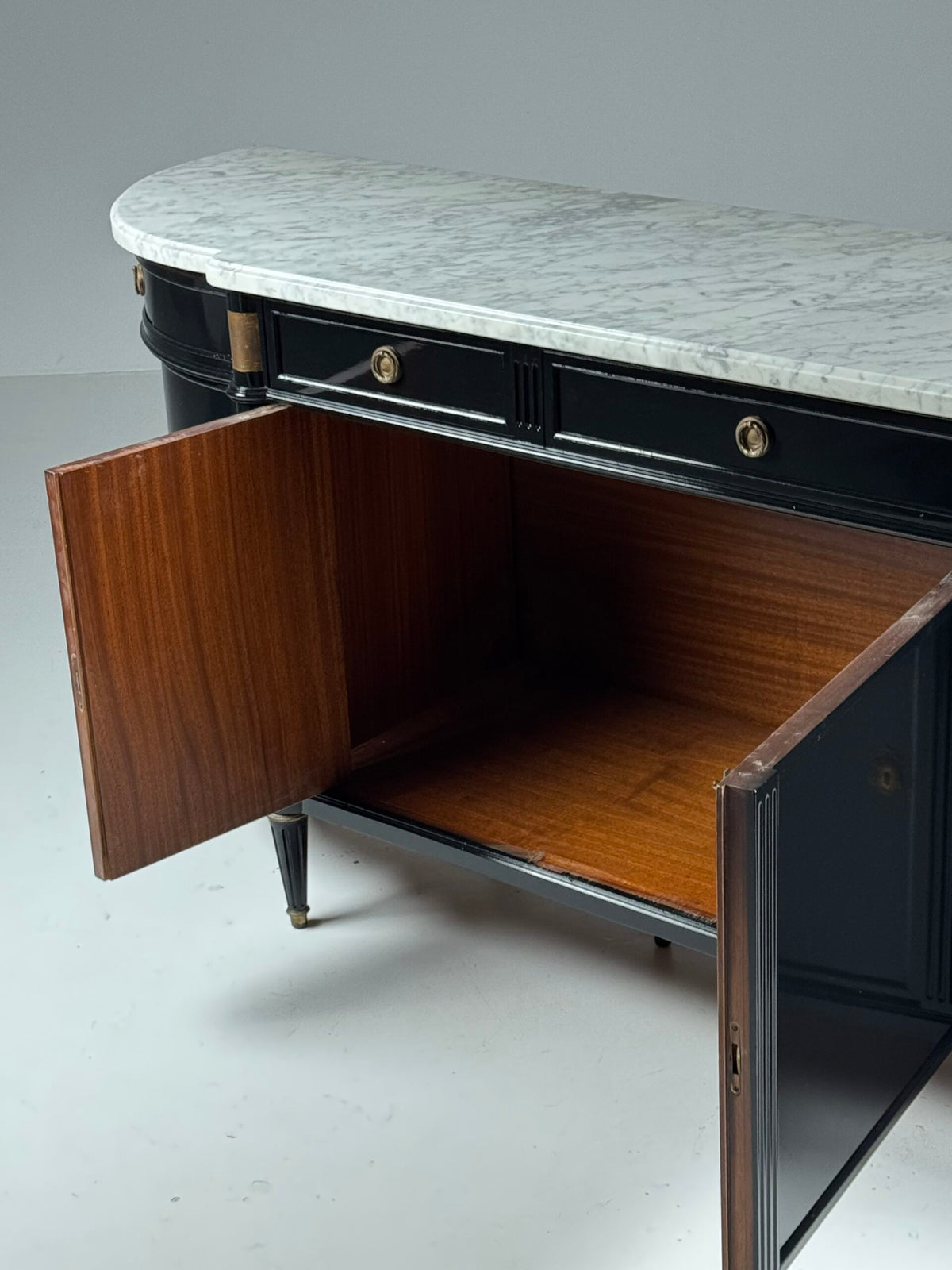 Black Louis XVI Style Sideboard, France, c. 1950, photo 8