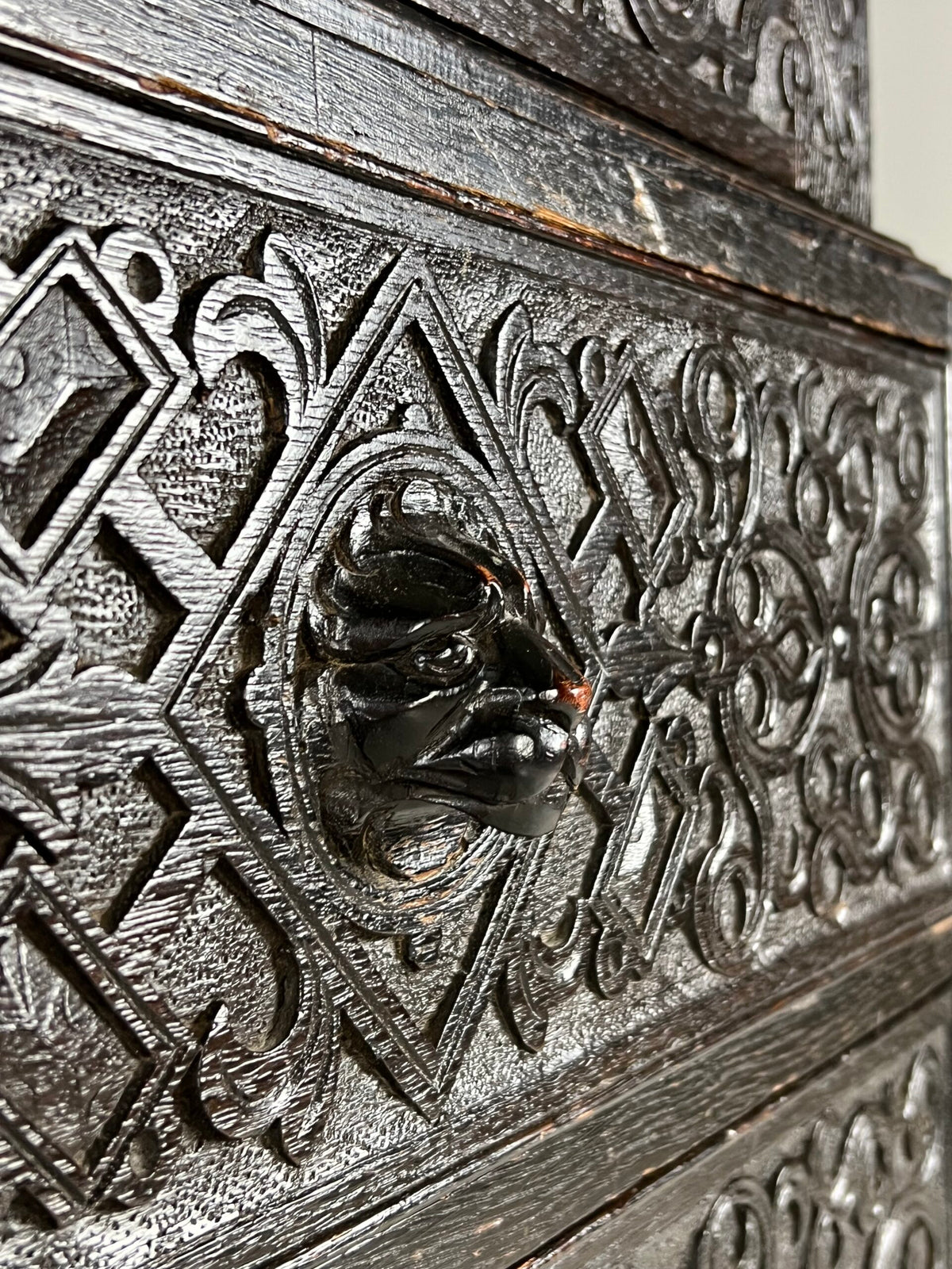 Victorian Oak Cabinet with Hand Carved Panels, c. 1860, photo 16