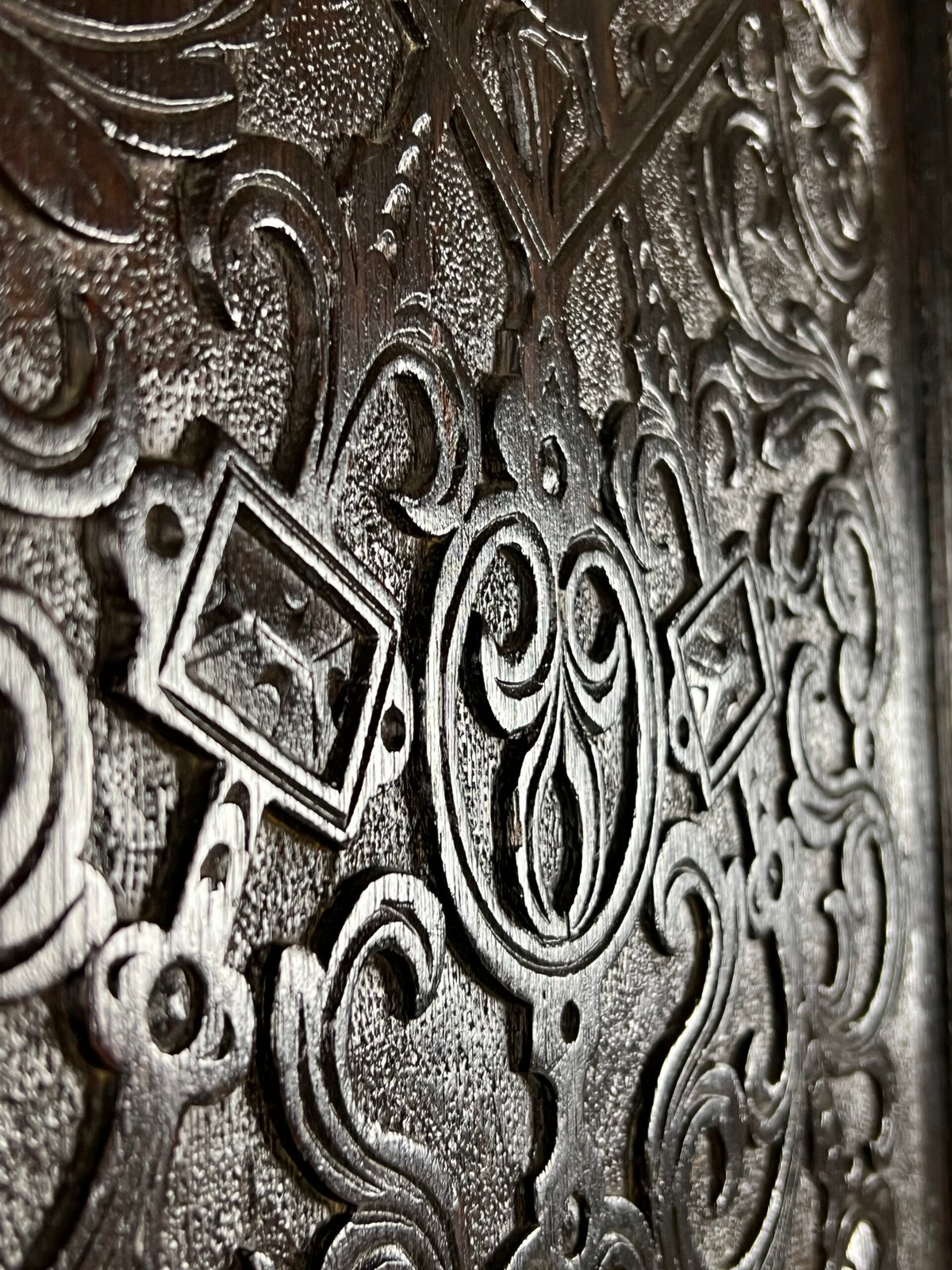 Victorian Oak Cabinet with Hand Carved Panels, c. 1860, photo 18