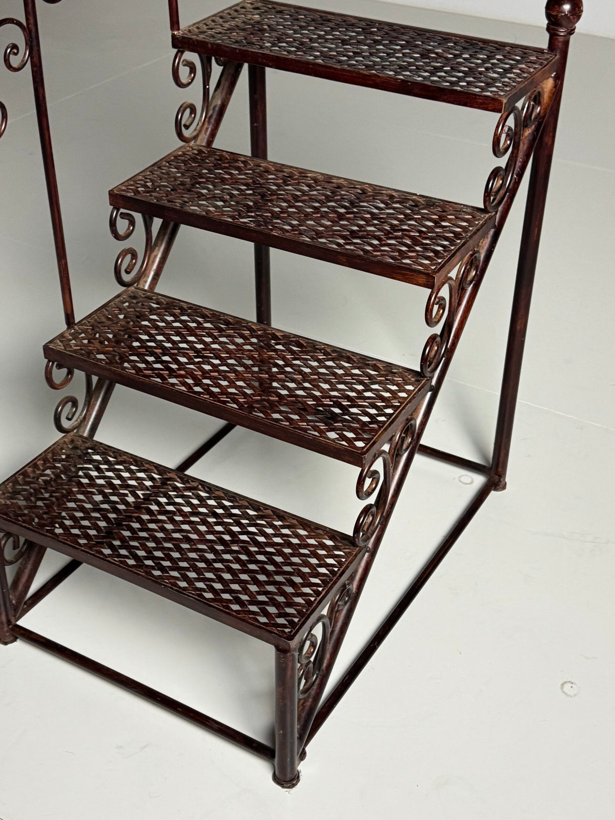 Patinated Metal Library Steps, Late 20th Century, photo 11