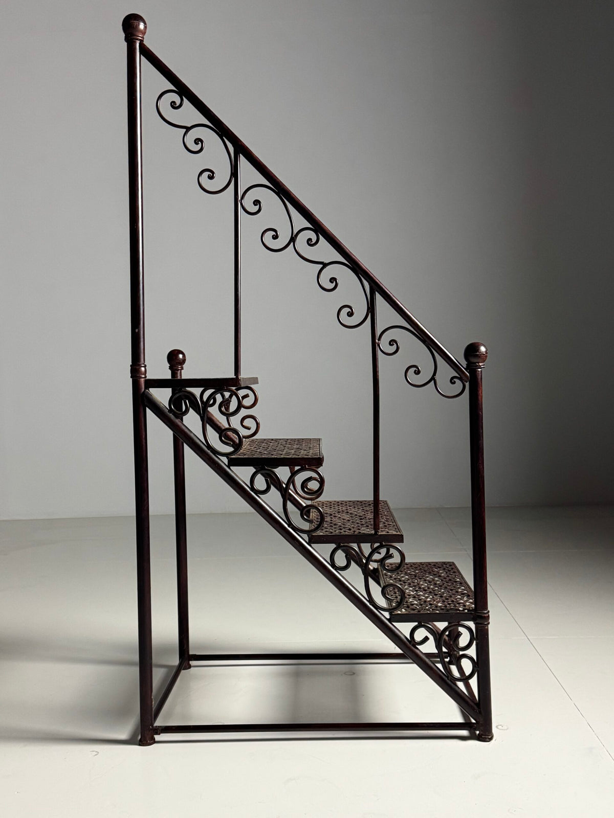 Patinated Metal Library Steps, Late 20th Century, photo 6