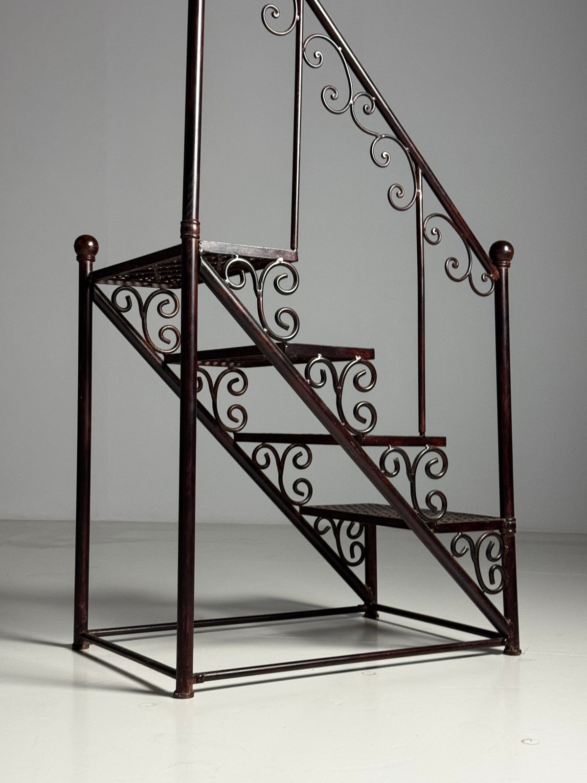 Patinated Metal Library Steps, Late 20th Century, photo 4