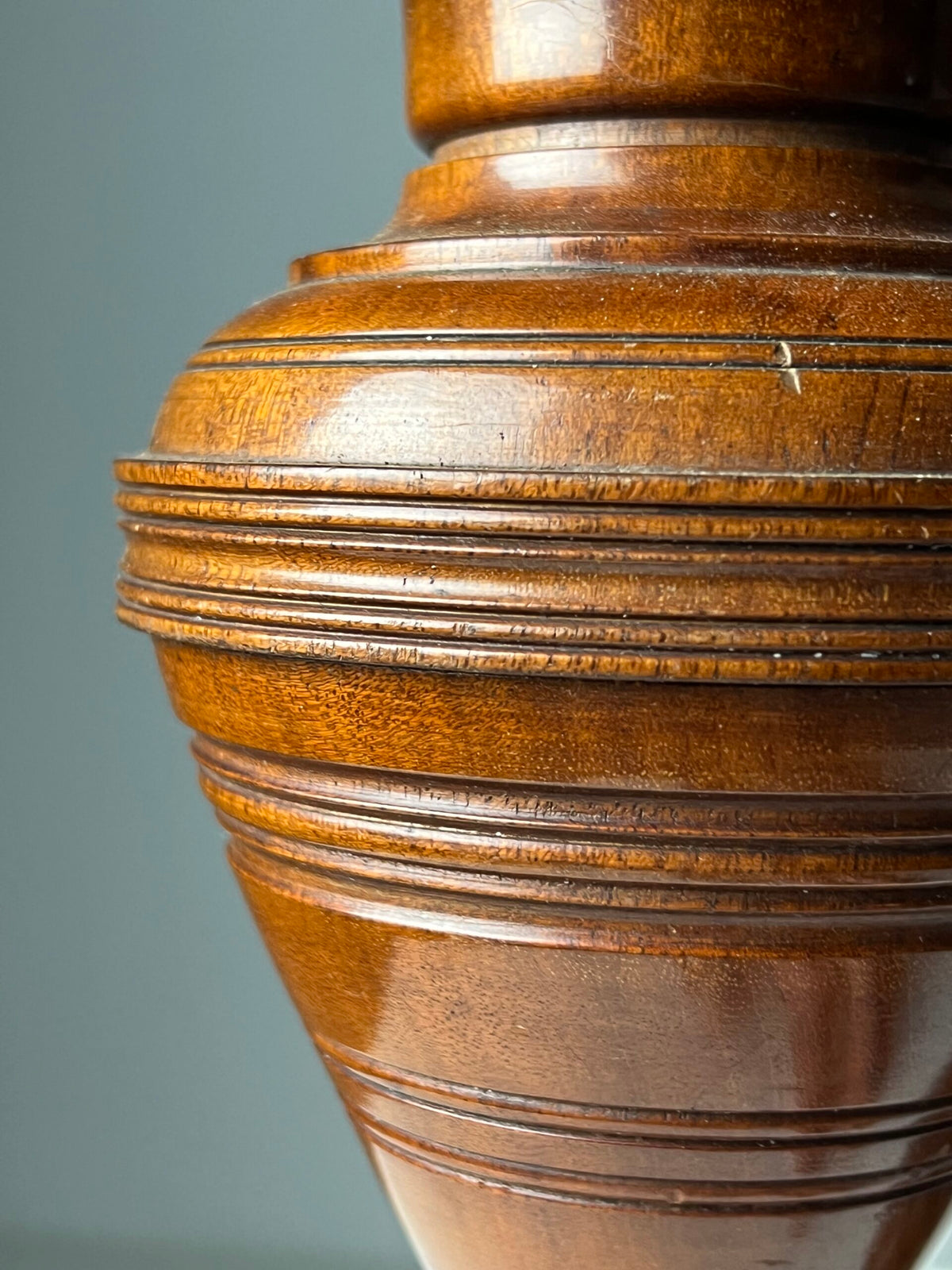 Pair of Solid Mahogany Candlesticks or Vases, France c. 1900, photo 10