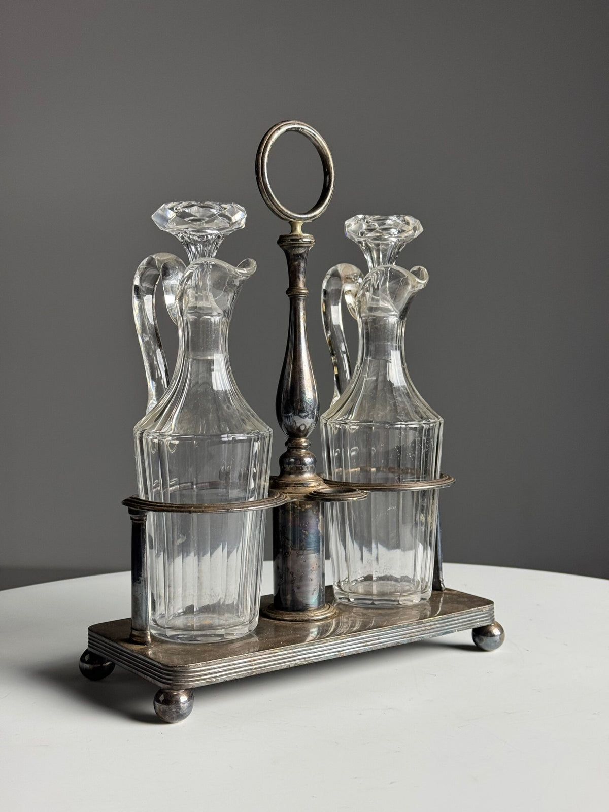 Silver Plated Oil and Vinegar Set, photo 1