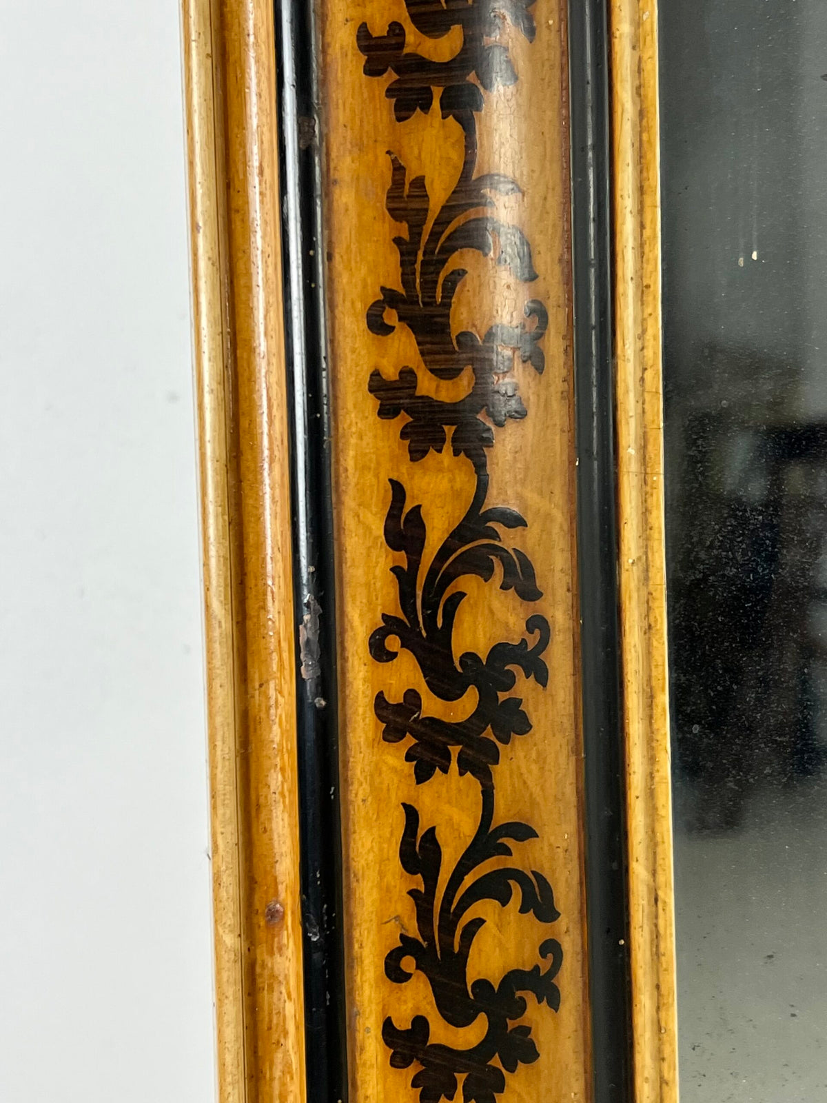 French Louis Philippe Faux Bois Mirror, 19th Century, photo 11