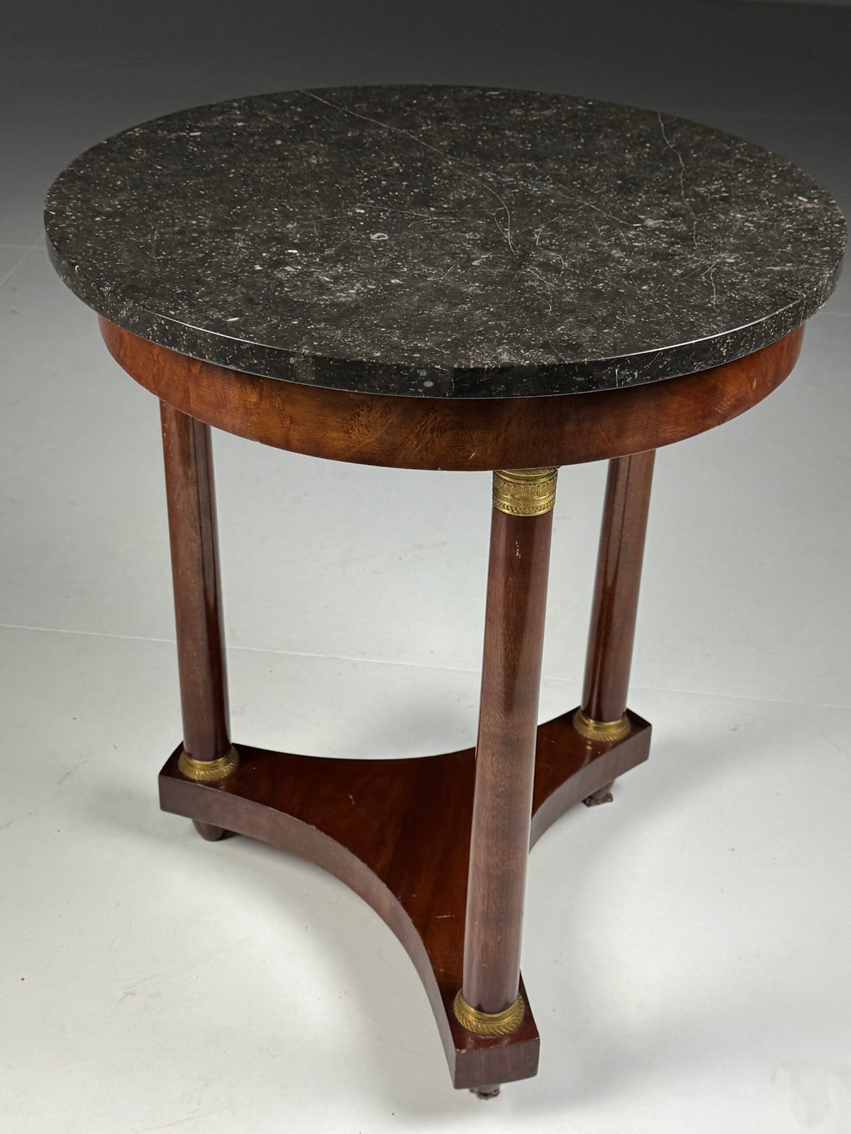 Empire Style Gueridon with Hard Stone Top, France c. 1900, photo 4