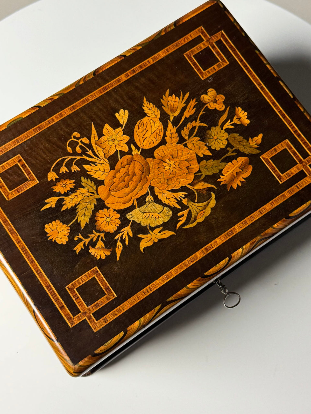 Dutch Marquetry Jewellery Box, Late 19th Century, photo 19