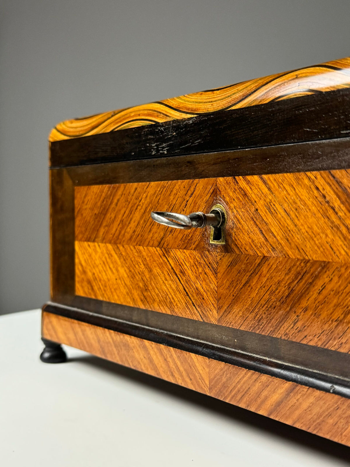 Dutch Marquetry Jewellery Box, Late 19th Century, photo 8