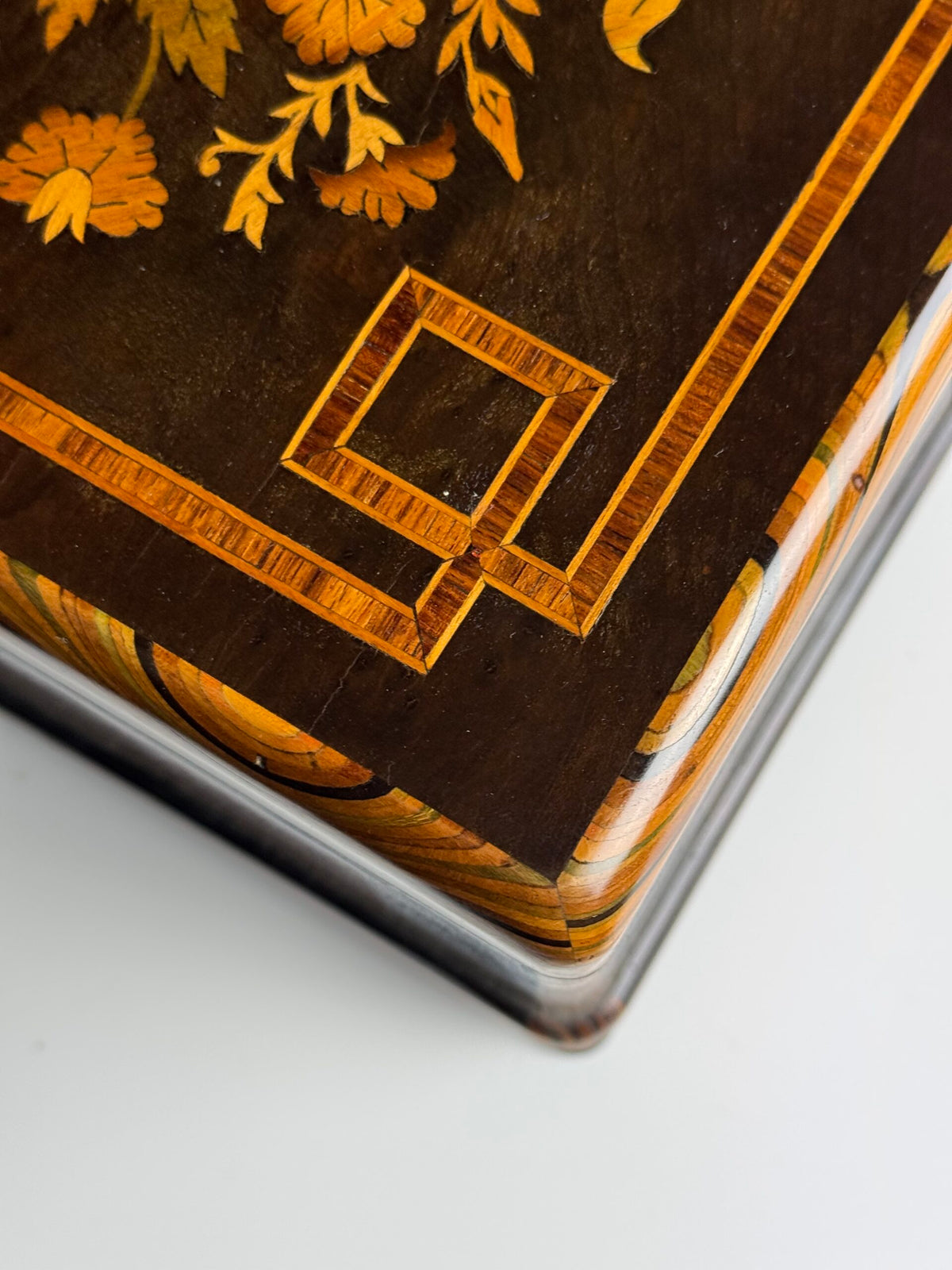 Dutch Marquetry Jewellery Box, Late 19th Century, photo 16