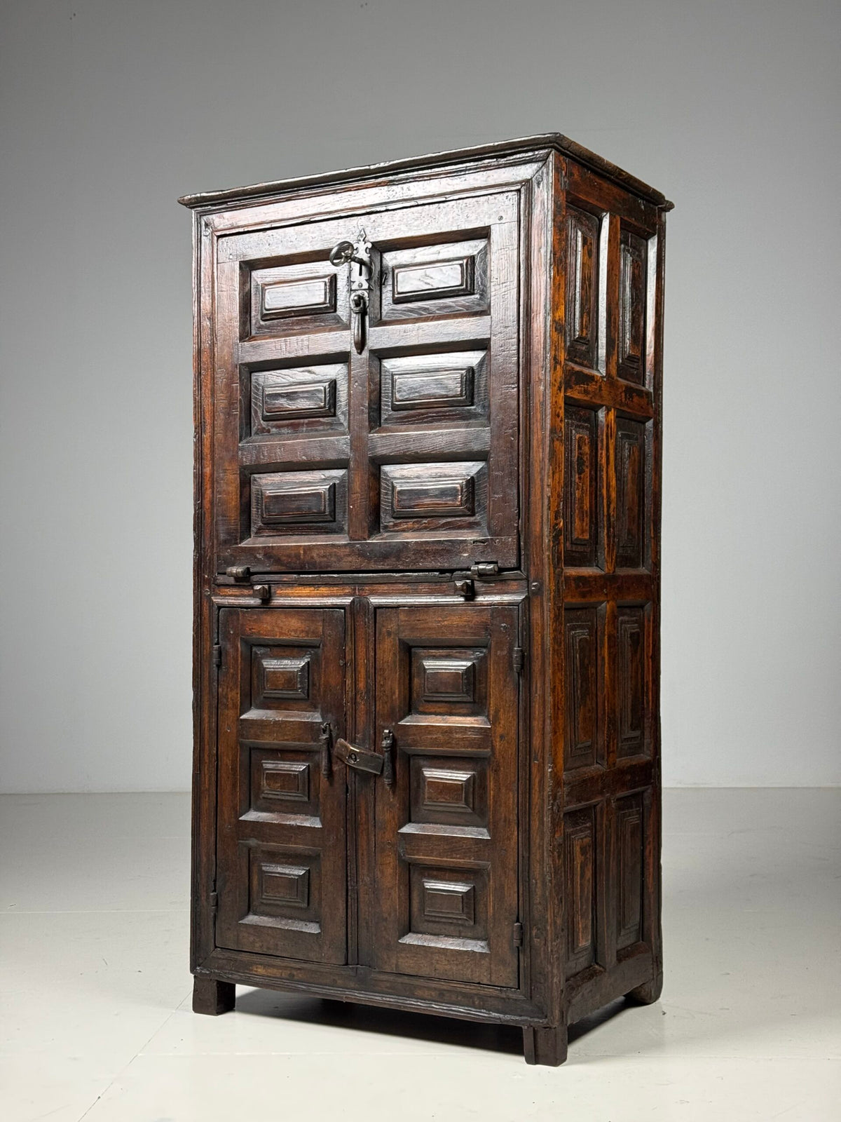 Spanish Walnut Fall Front Cabinet, c. 1700, photo 2