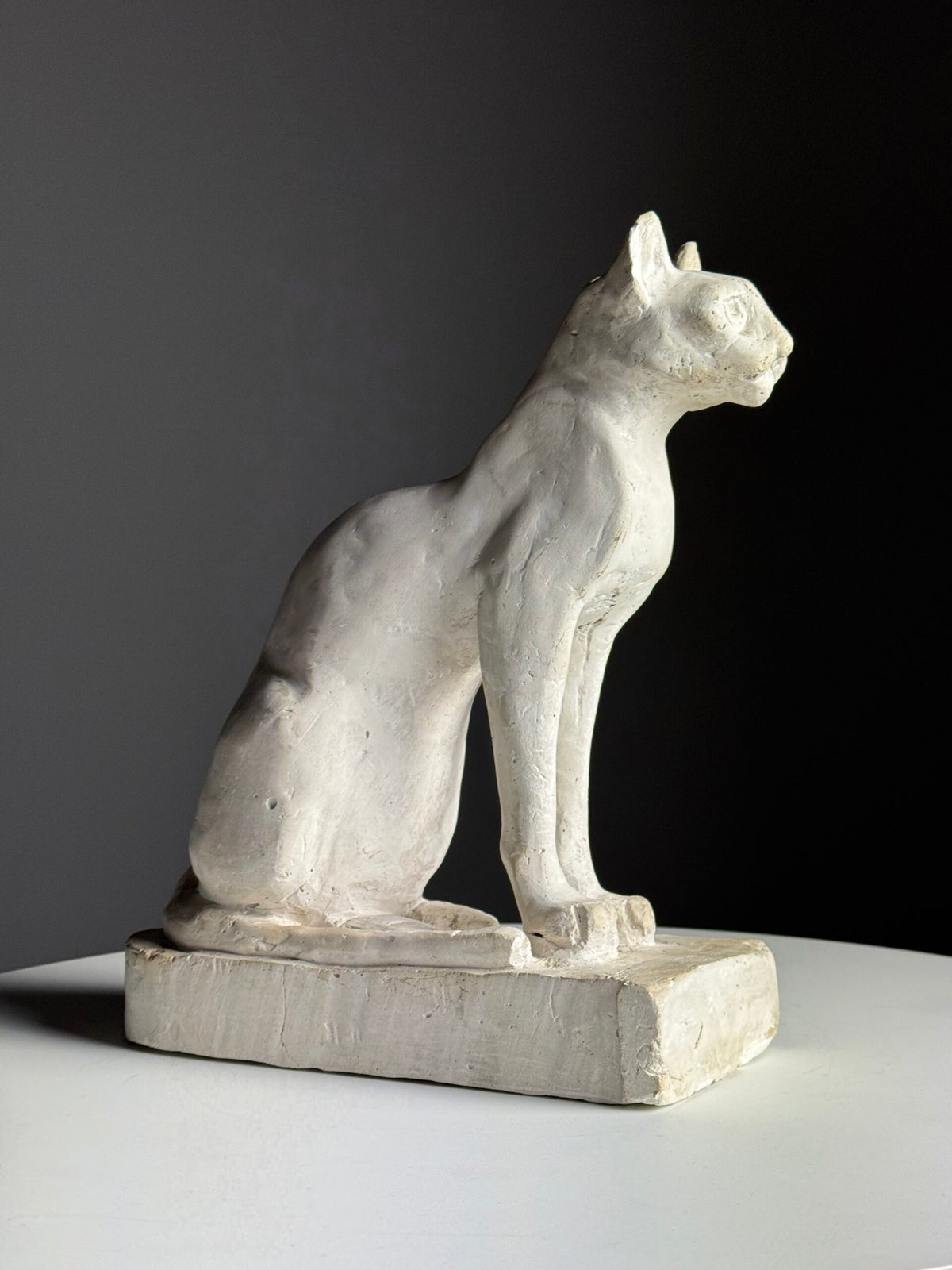 French Plaster Cat Figurine, 20th Century, photo 2