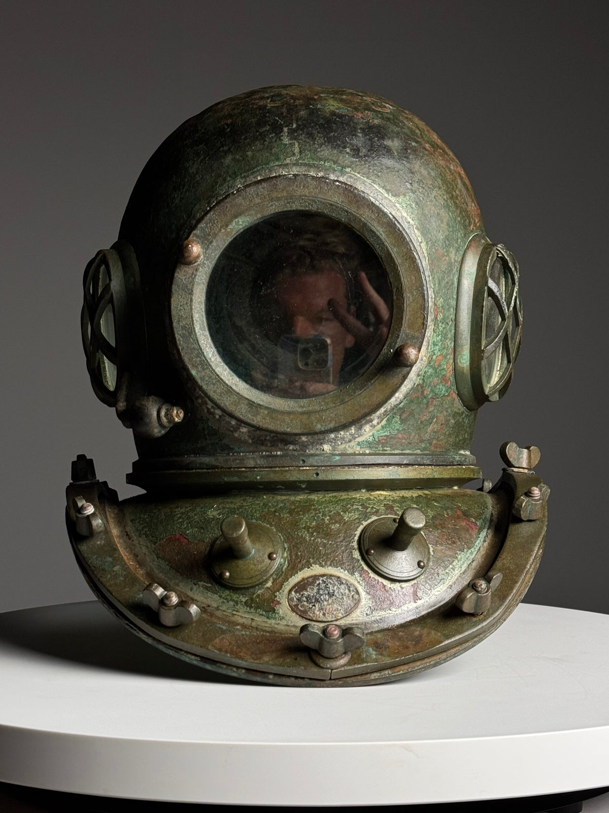 Antique Korean or Japanese Copper Diving Helmet, 1920 to 1960, photo 31