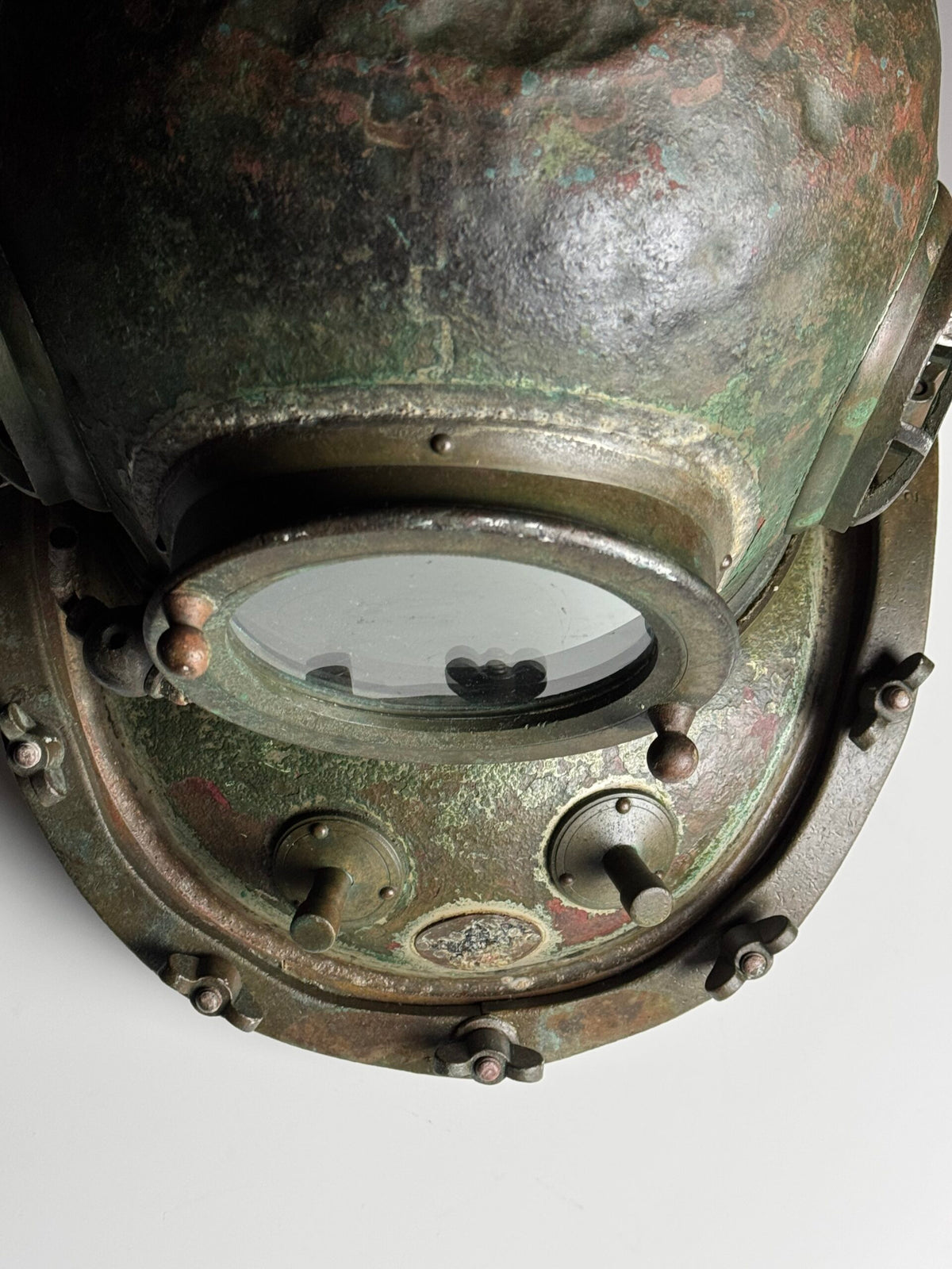 Antique Korean or Japanese Copper Diving Helmet, 1920 to 1960, photo 25