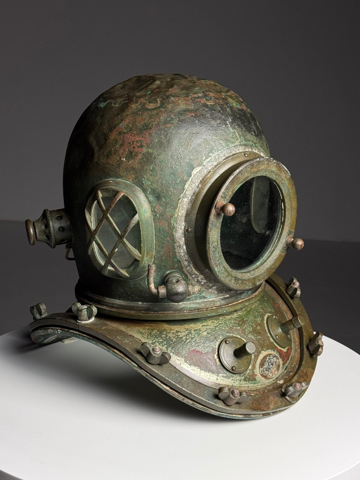 Antique Korean or Japanese Copper Diving Helmet, 1920 to 1960, photo 9