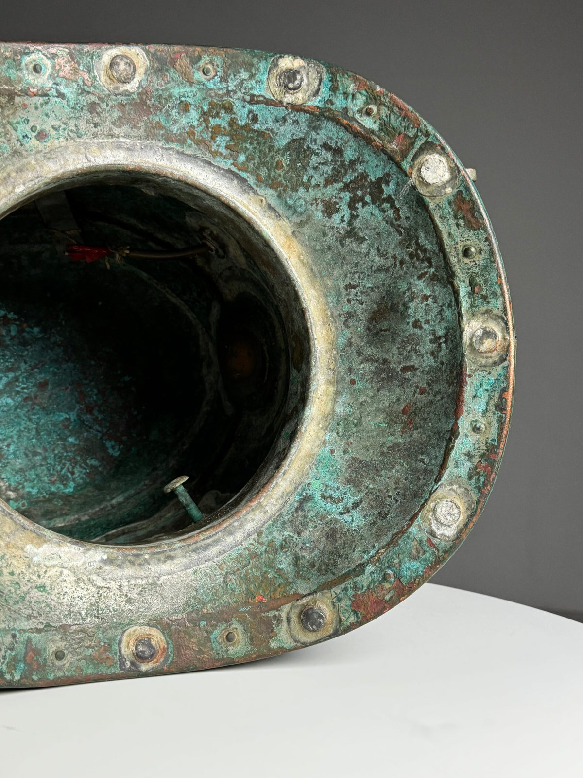 Antique Korean or Japanese Copper Diving Helmet, 1920 to 1960, photo 3