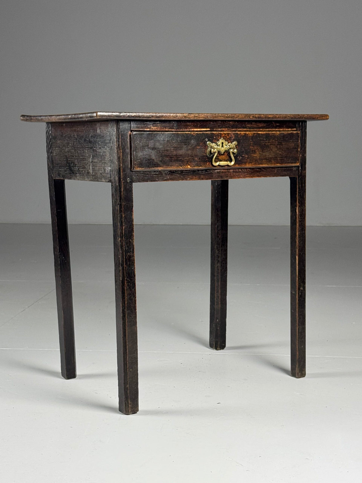 English Oak Side Table with Drawer, Late 17th Century, photo 19