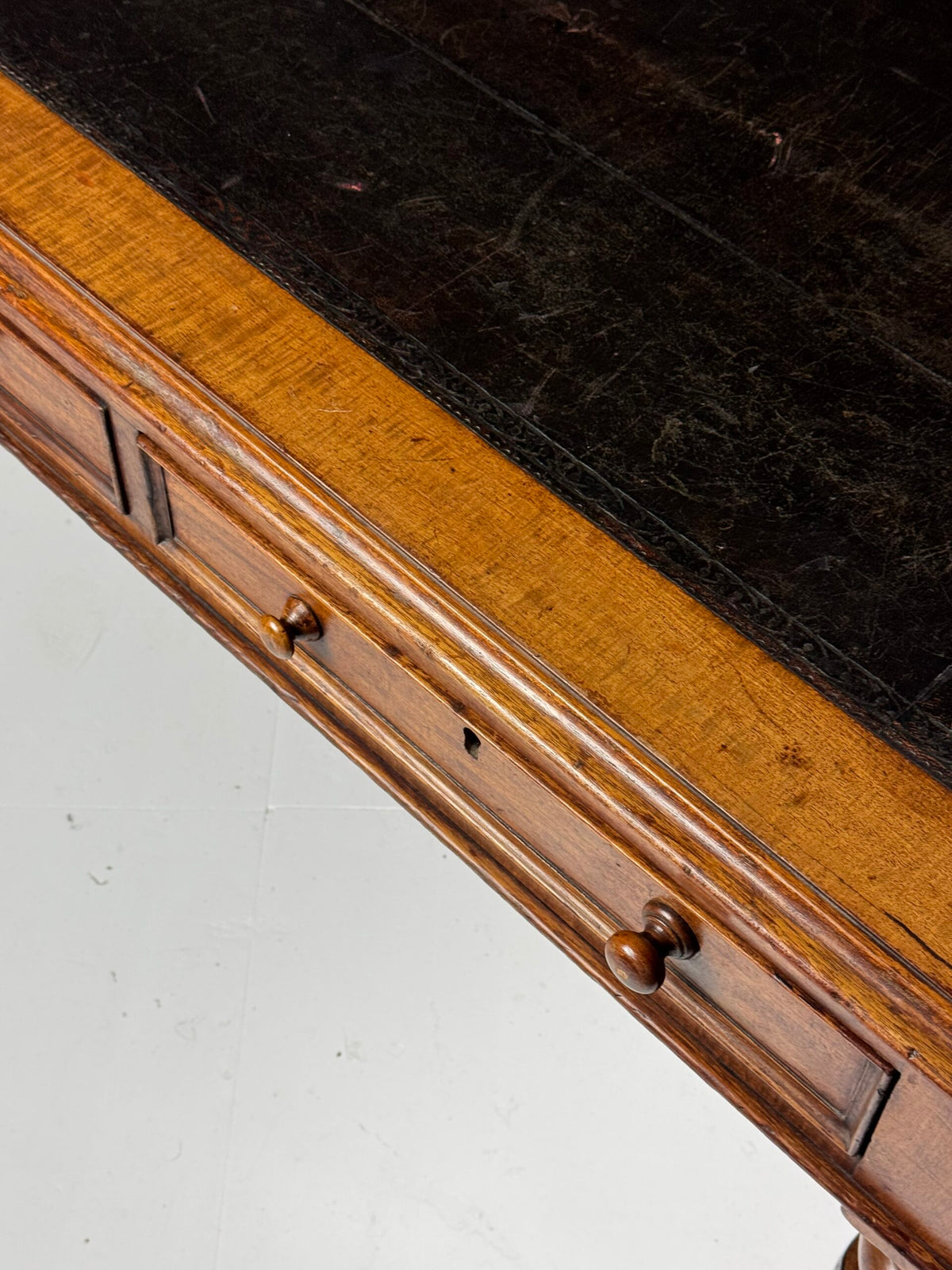 English Mahogany Partners Desk, circa 1880 to 1900, photo 26