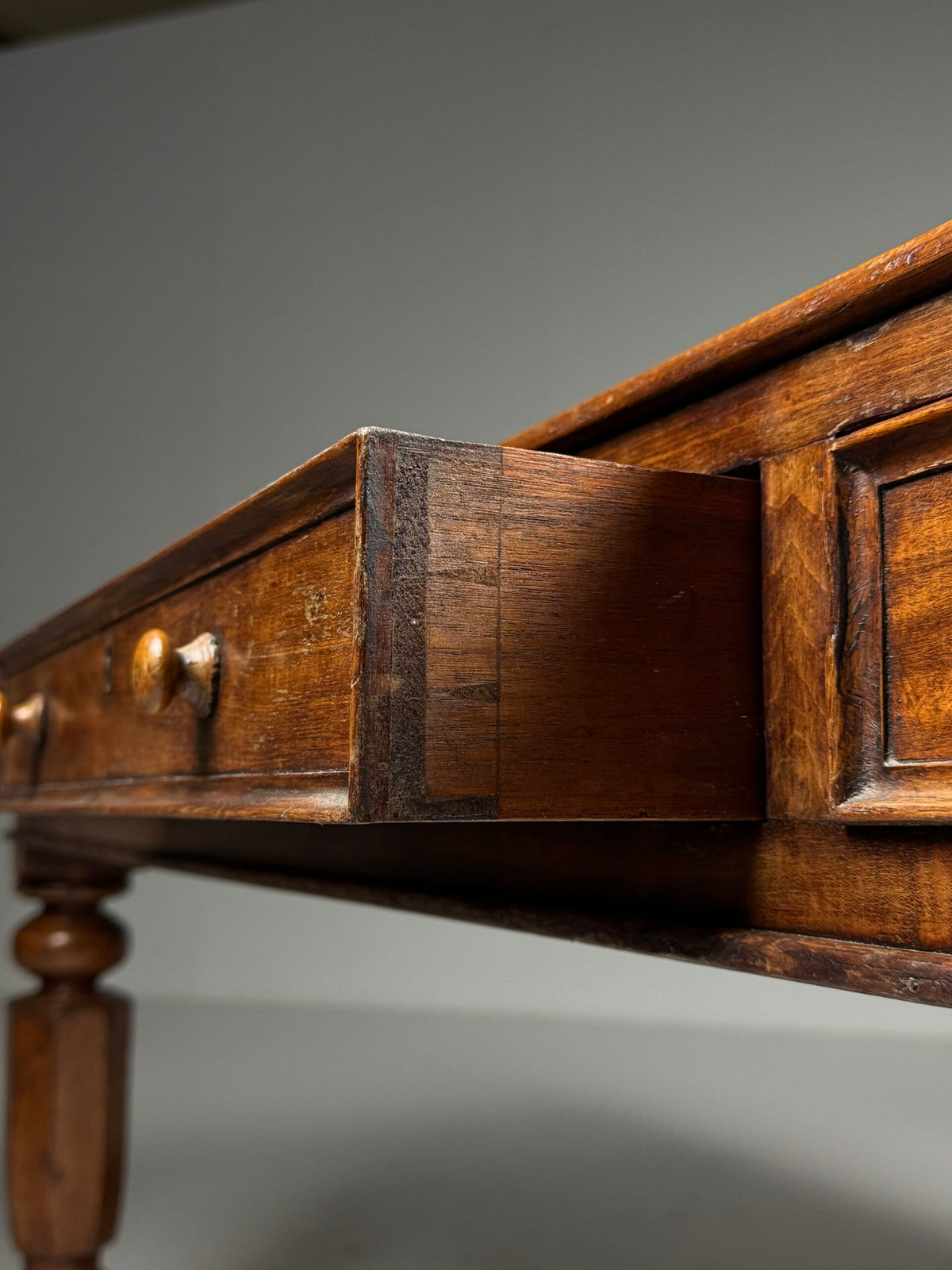 English Mahogany Partners Desk, circa 1880 to 1900, photo 10