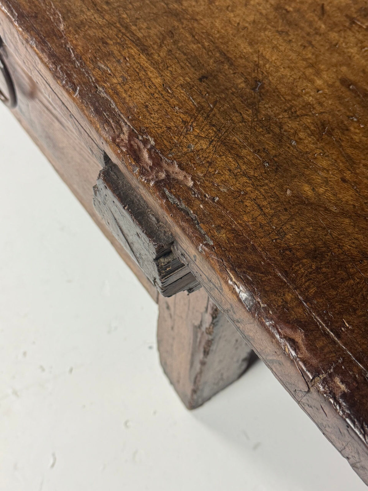 Very Long Spanish Walnut Coffee Table, 18th Century, 216 cm, photo 6