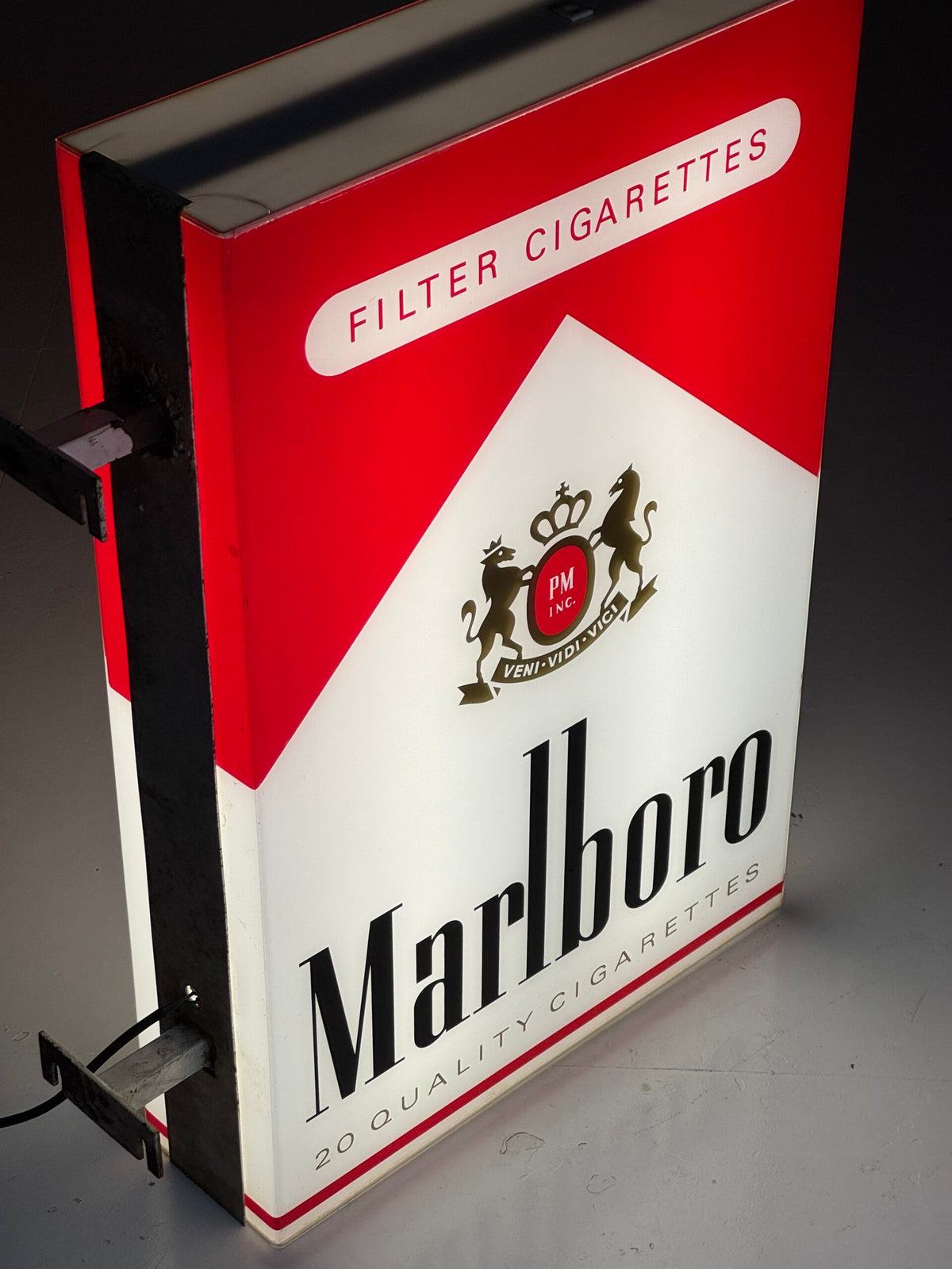 Vintage Marlboro Illuminated Advertising Light Box, 1980s to 1990s, photo 2