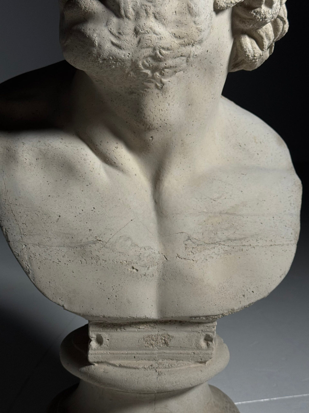 Concrete Bust of a Companion of Odysseus, England, photo 4