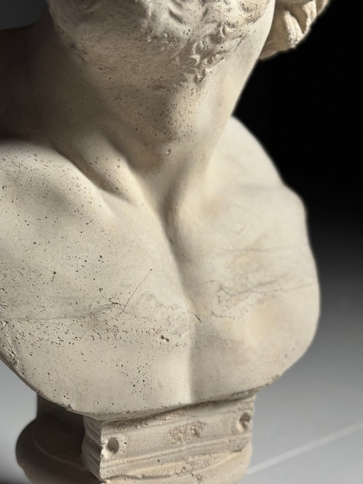 Concrete Bust of a Companion of Odysseus, England, photo 6