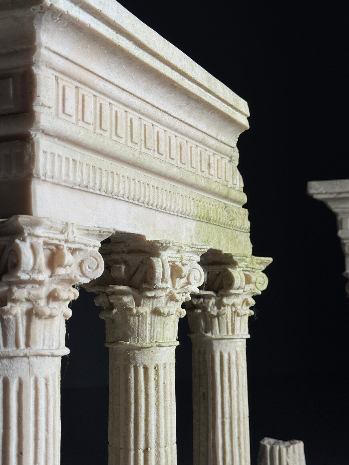 Grand Tour Cast Marble Models of Roman Temple Ruins, Mid 20th Century, photo 8