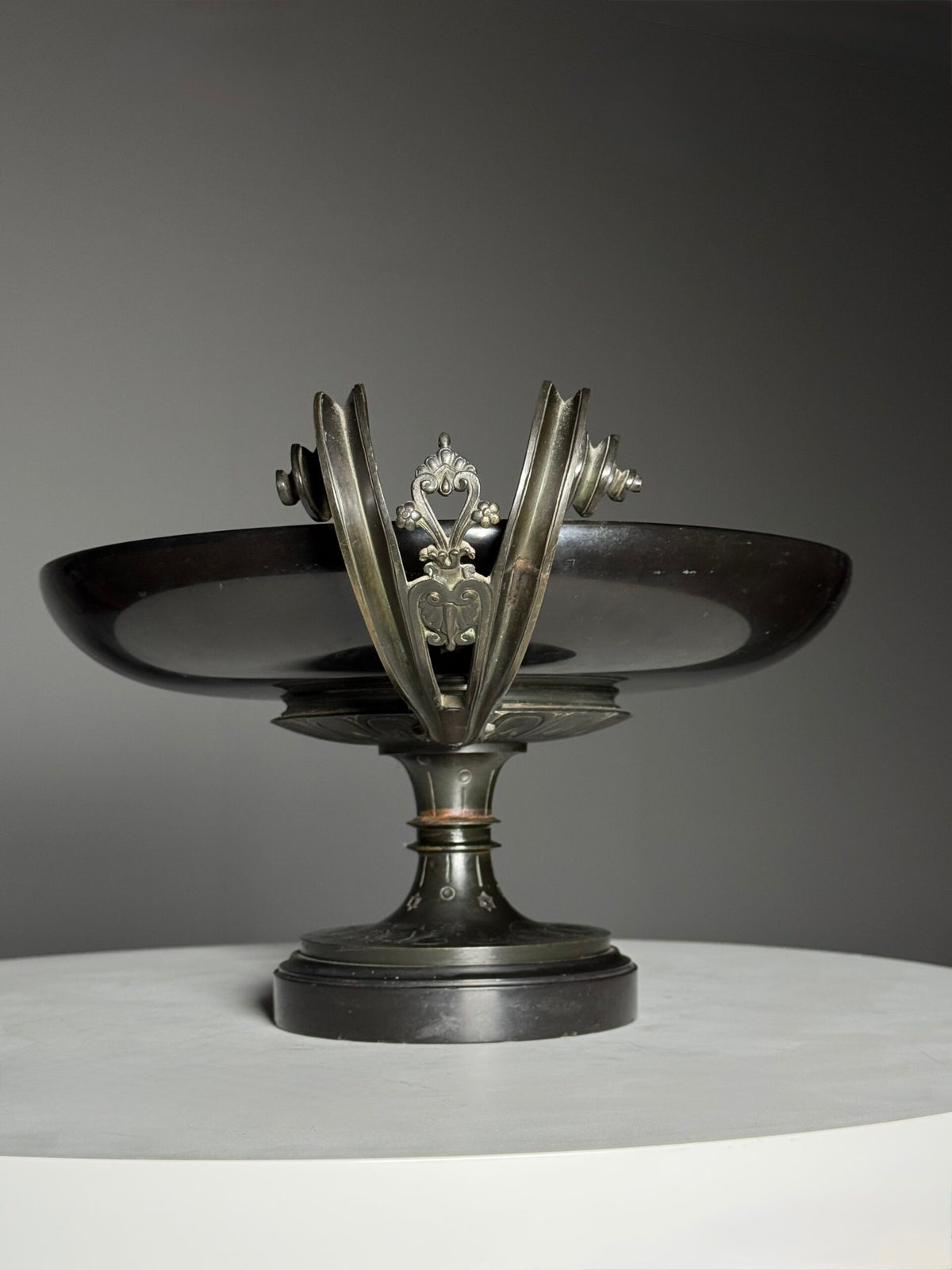 Bronze and Slate Tazza by Ferdinand Levillain, c. 1860, photo 10