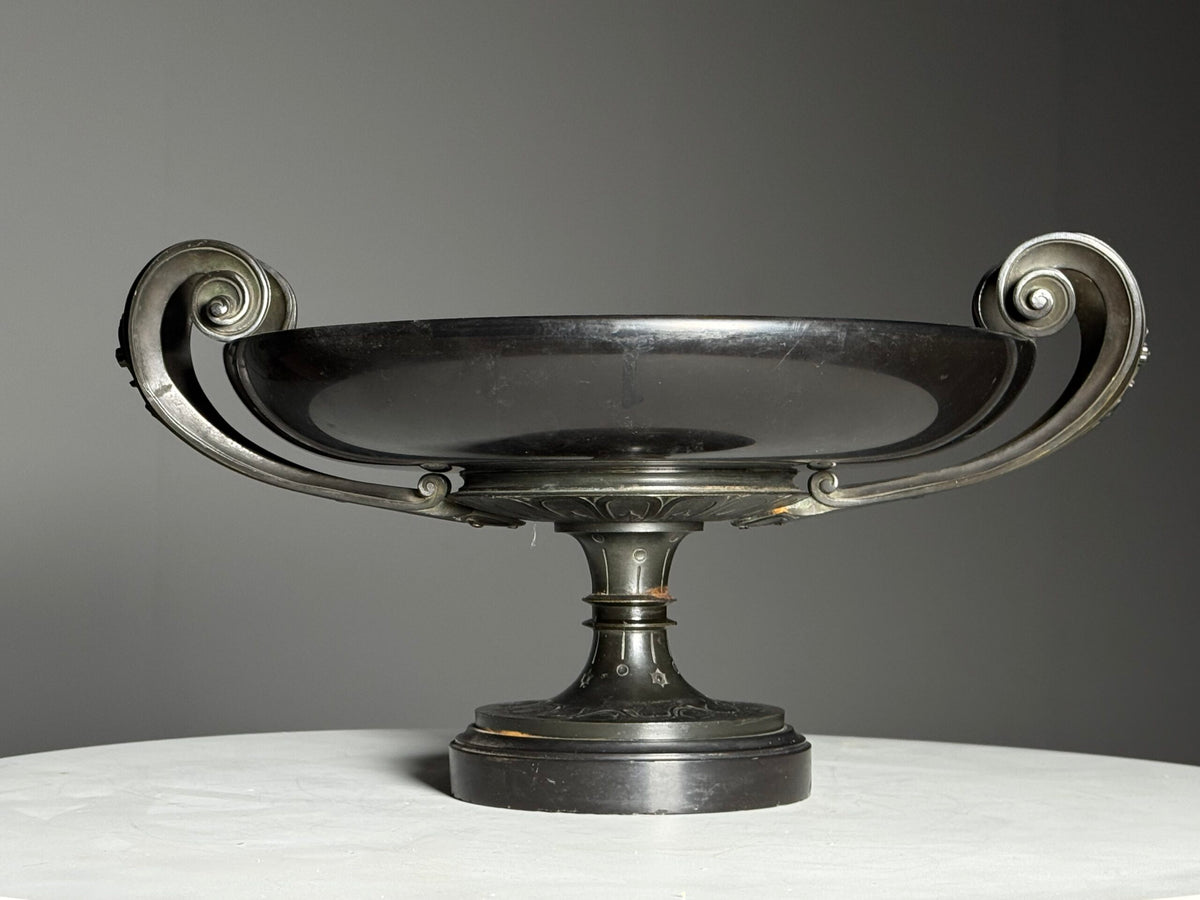 Bronze and Slate Tazza by Ferdinand Levillain, c. 1860, photo 13