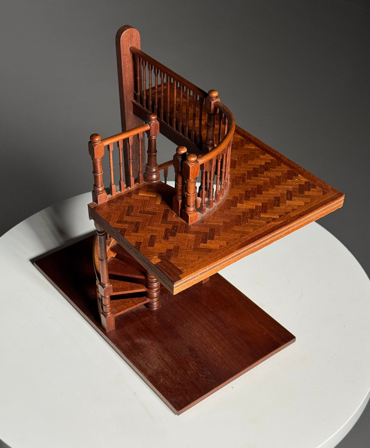 Wooden Staircase Architectural Model with Herringbone Floor, photo 5