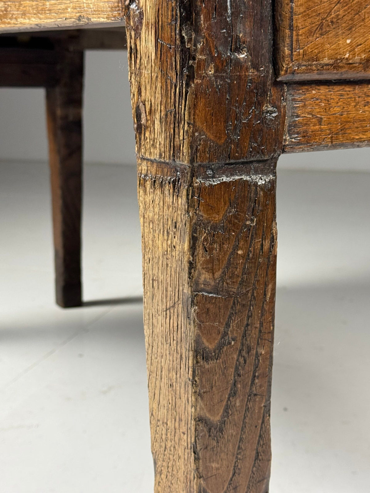 Spanish Walnut Table with Three Drawers, 18th Century, photo 5