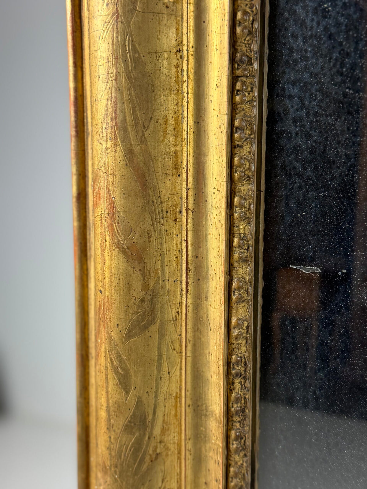 Pair of Large French Giltwood Mantel Mirrors, Mid 19th Century, photo 13