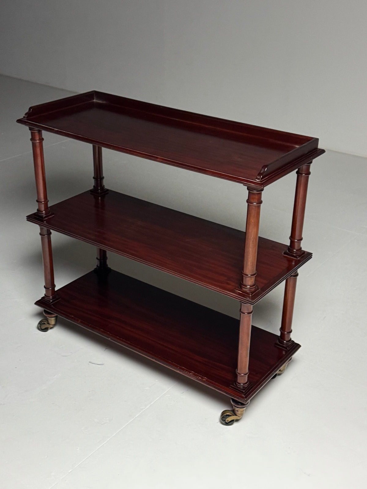 Mahogany Etagere on Brass Castors, 20th Century, photo 11
