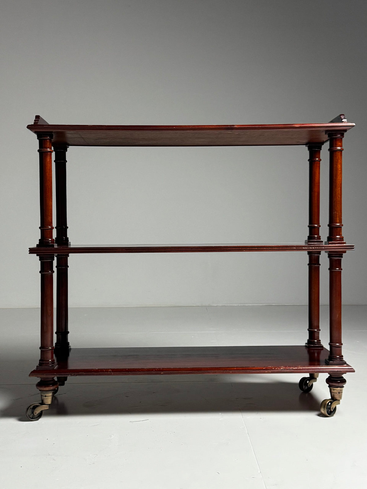 Mahogany Etagere on Brass Castors, 20th Century, photo 12