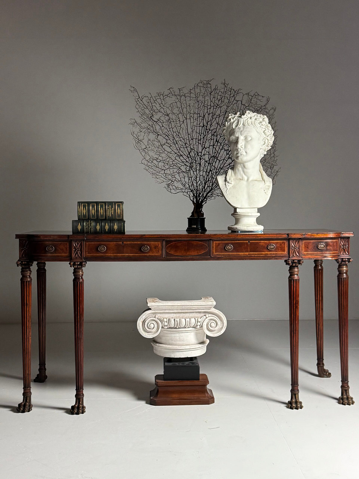 English Regency Style Mahogany Sideboard, Late 20th Century, photo 1
