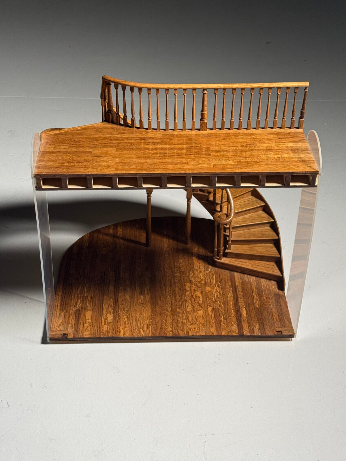 Architectural Staircase Scale Model with Inlaid Floor, London, photo 17