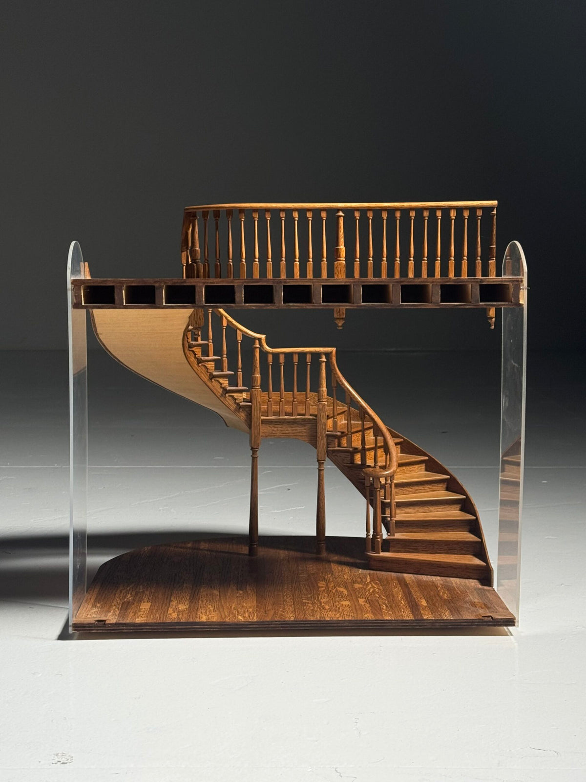 Architectural Staircase Scale Model with Inlaid Floor, London, photo 18
