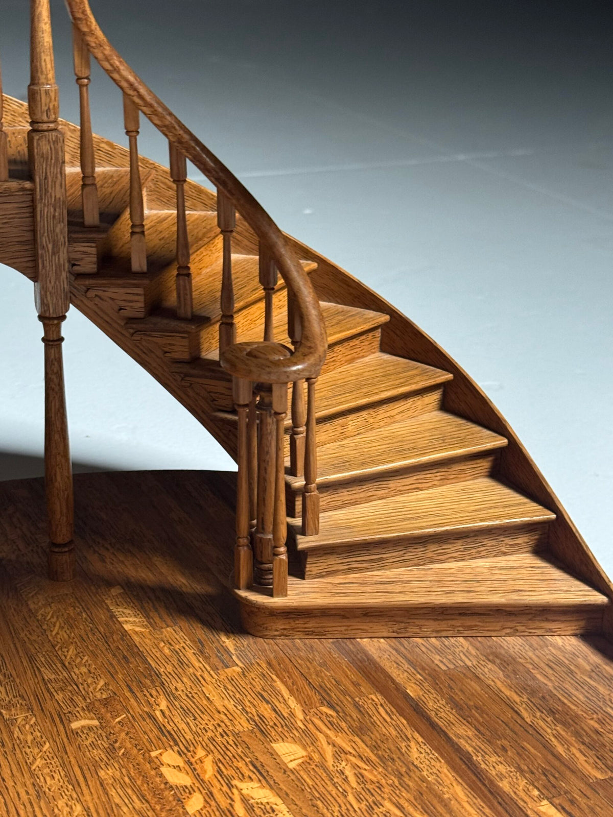 Architectural Staircase Scale Model with Inlaid Floor, London, photo 19