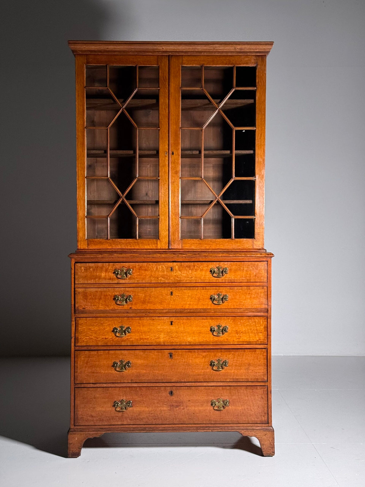 English Oak Bureau Bookcase, circa 1800, photo 2