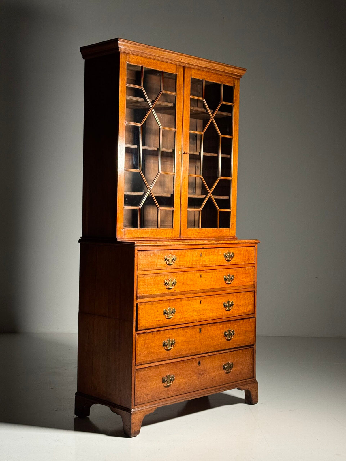 English Oak Bureau Bookcase, circa 1800, photo 1