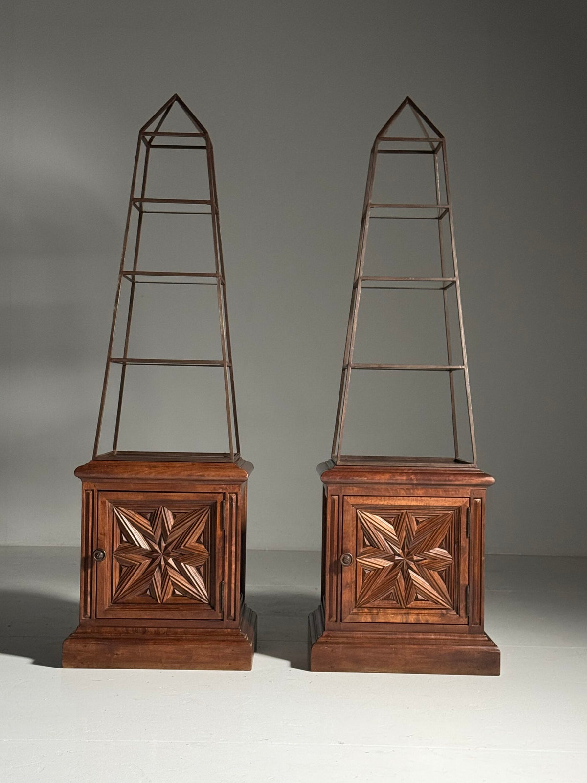 Pair of Obelisk Shaped Etageres, France, Mid 20th Century, photo 20